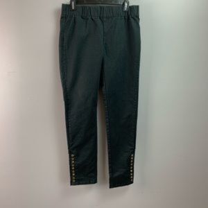 Soft Surroundings Metro Pants Pull On Ankle Snaps